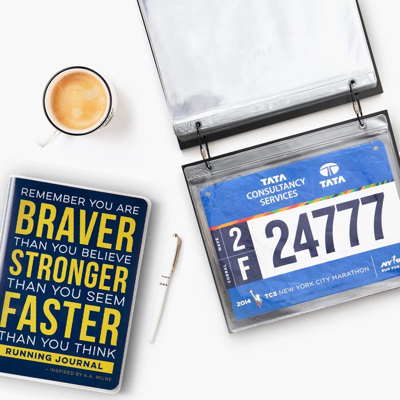 Gone For a Run BibFOLIO Race Bib Album | Bib Holder Running Inspiration Male | Black - Image 5